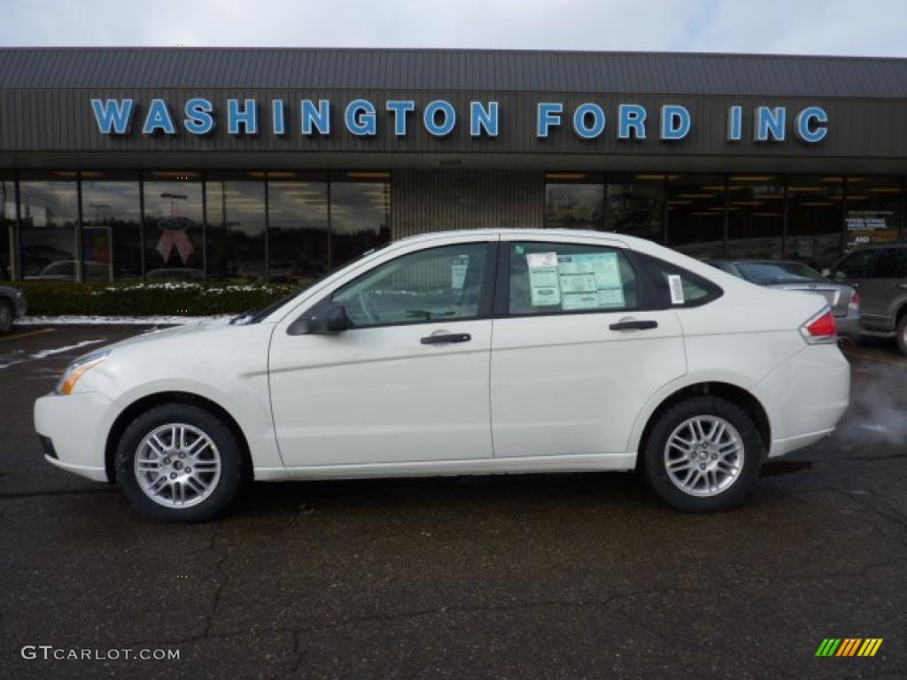 White Suede Ford Focus