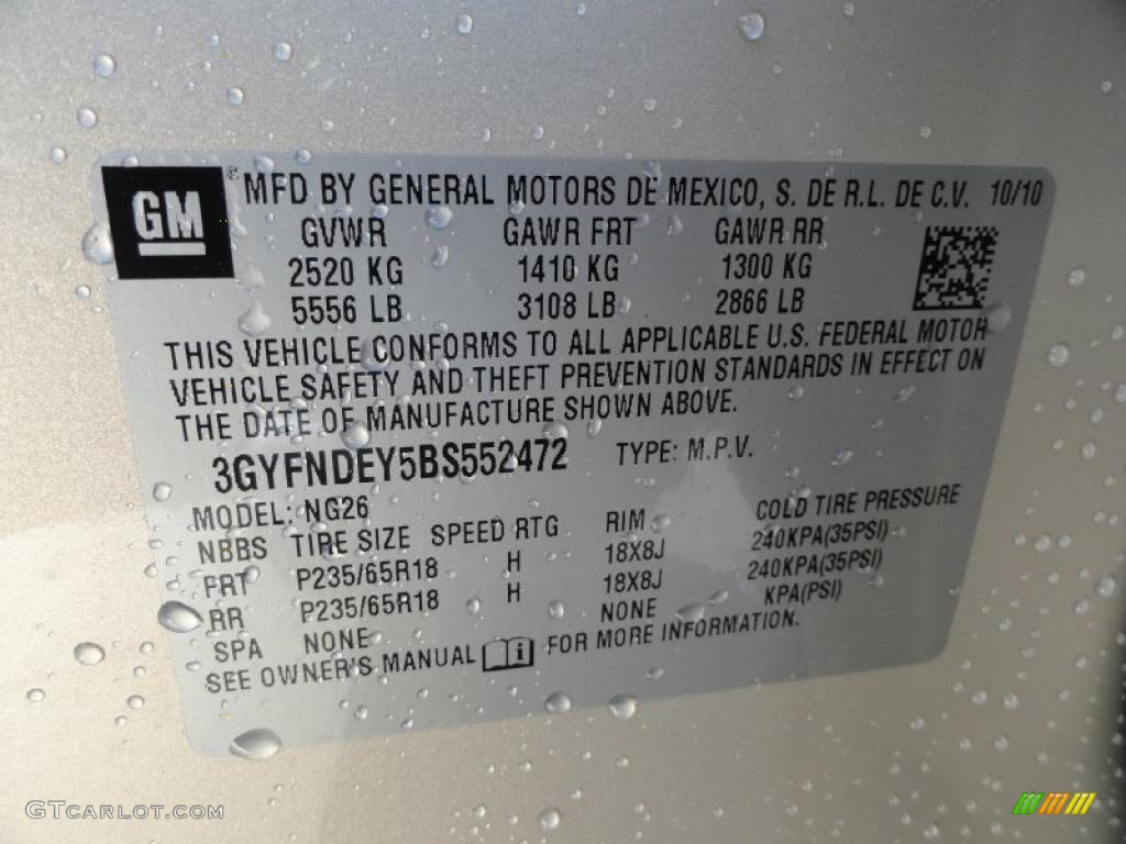 2011 SRX 4 V6 AWD - Gold Mist Metallic / Shale/Brownstone photo #16