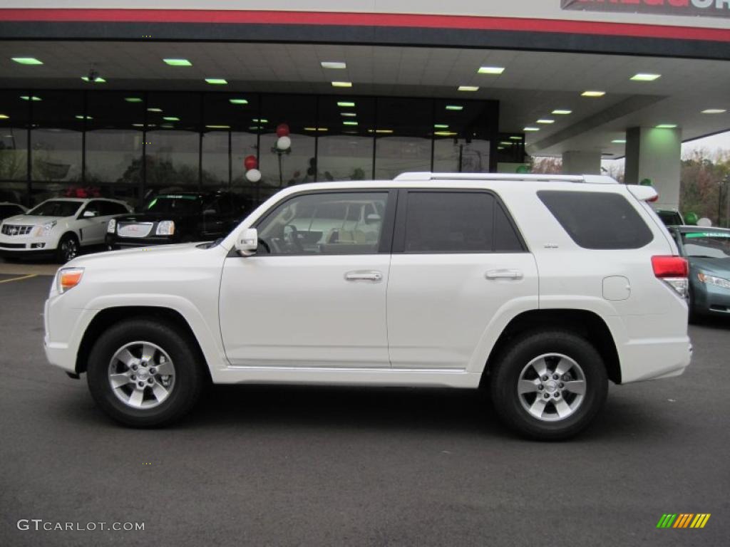 2011 4Runner SR5 - Blizzard White Pearl / Sand Beige photo #2