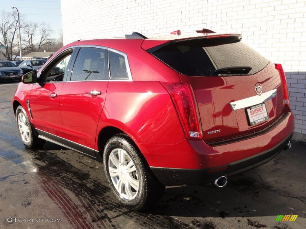 2011 SRX FWD - Crystal Red Tintcoat / Shale/Brownstone photo #3