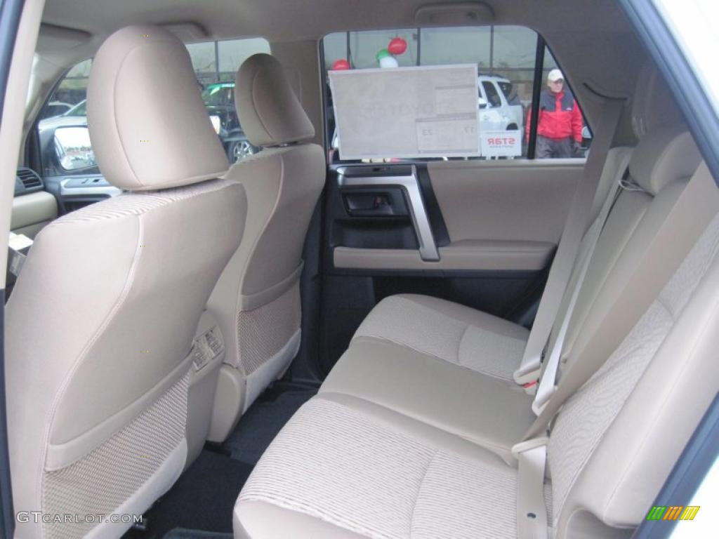 2011 4Runner SR5 - Blizzard White Pearl / Sand Beige photo #16