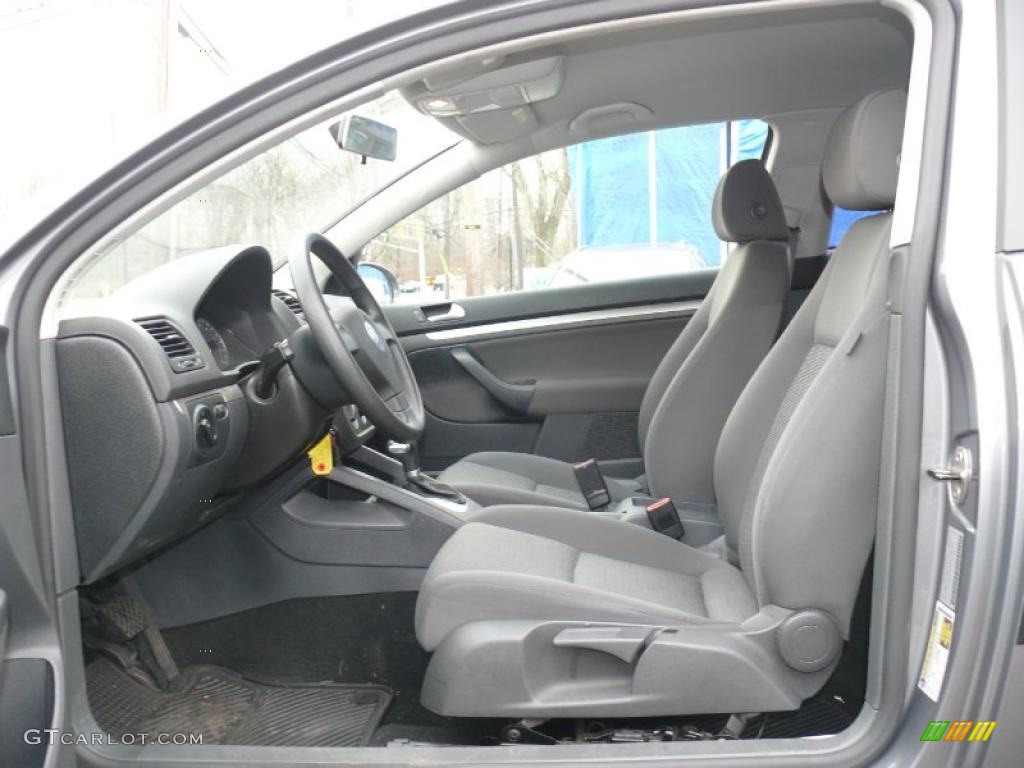 Anthracite Black Interior 2008 Volkswagen Rabbit 2 Door Photo #41531001