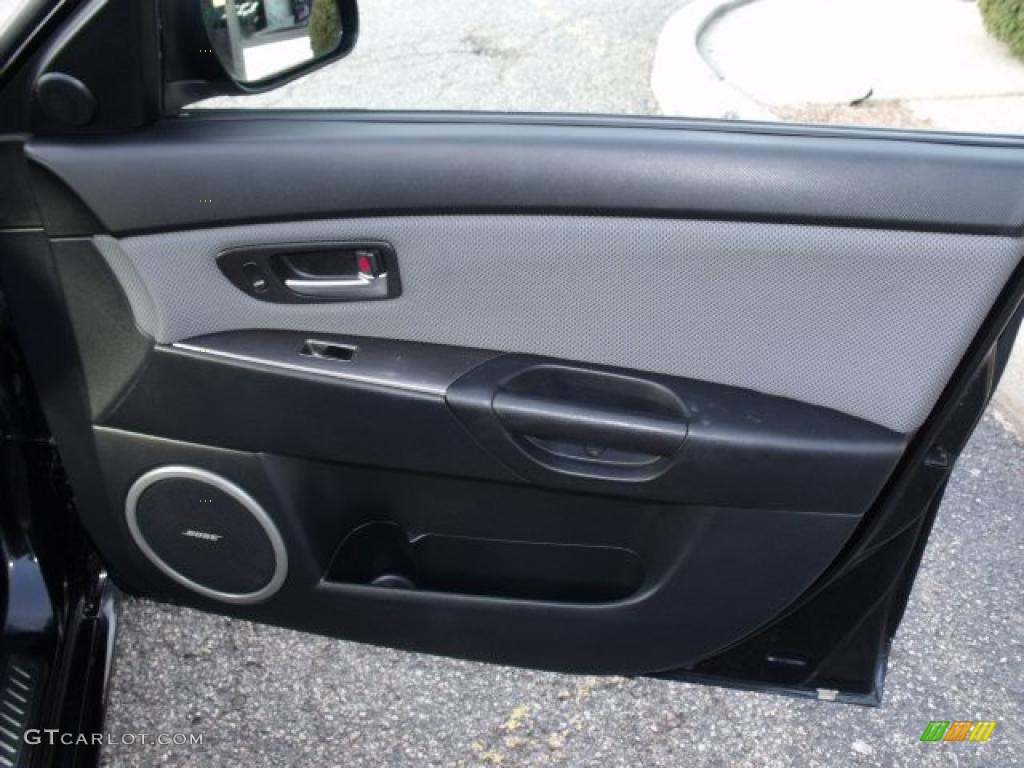 2007 Mazda MAZDA3 MAZDASPEED3 Grand Touring Black Door Panel Photo #41531657