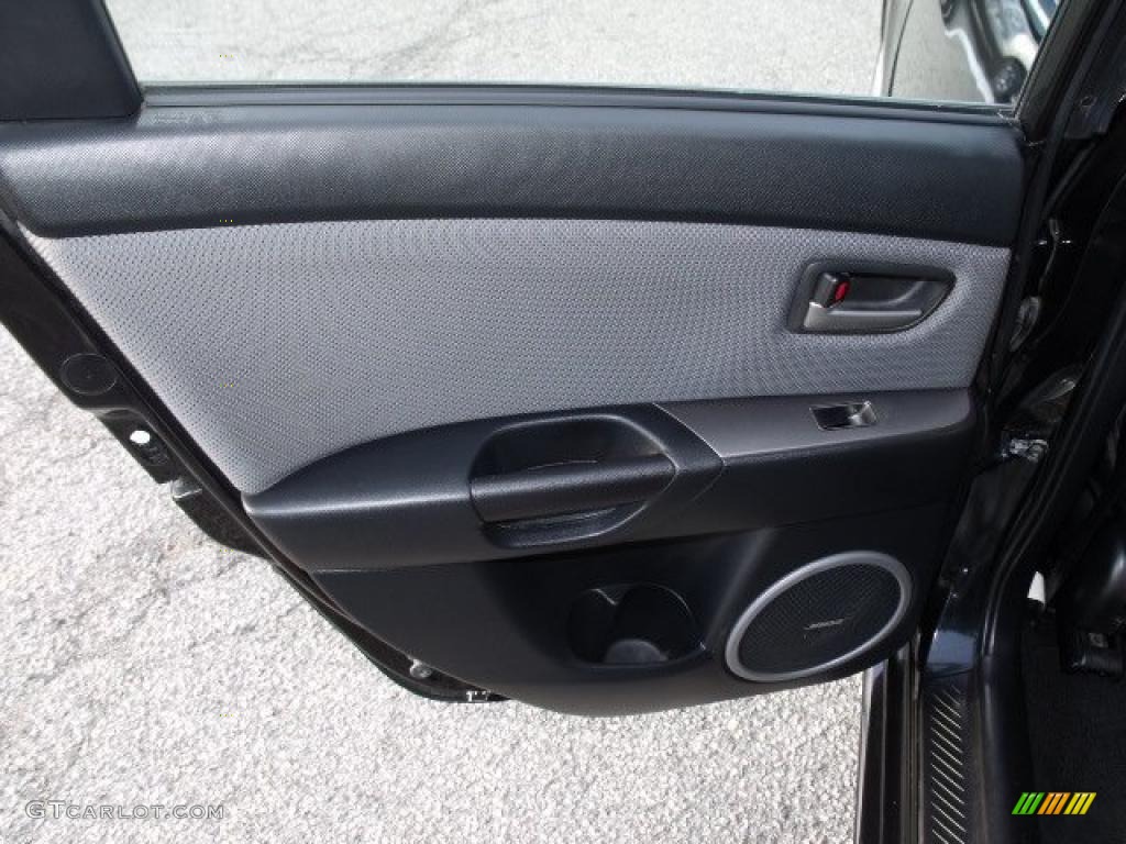 2007 Mazda MAZDA3 MAZDASPEED3 Grand Touring Black Door Panel Photo #41531729