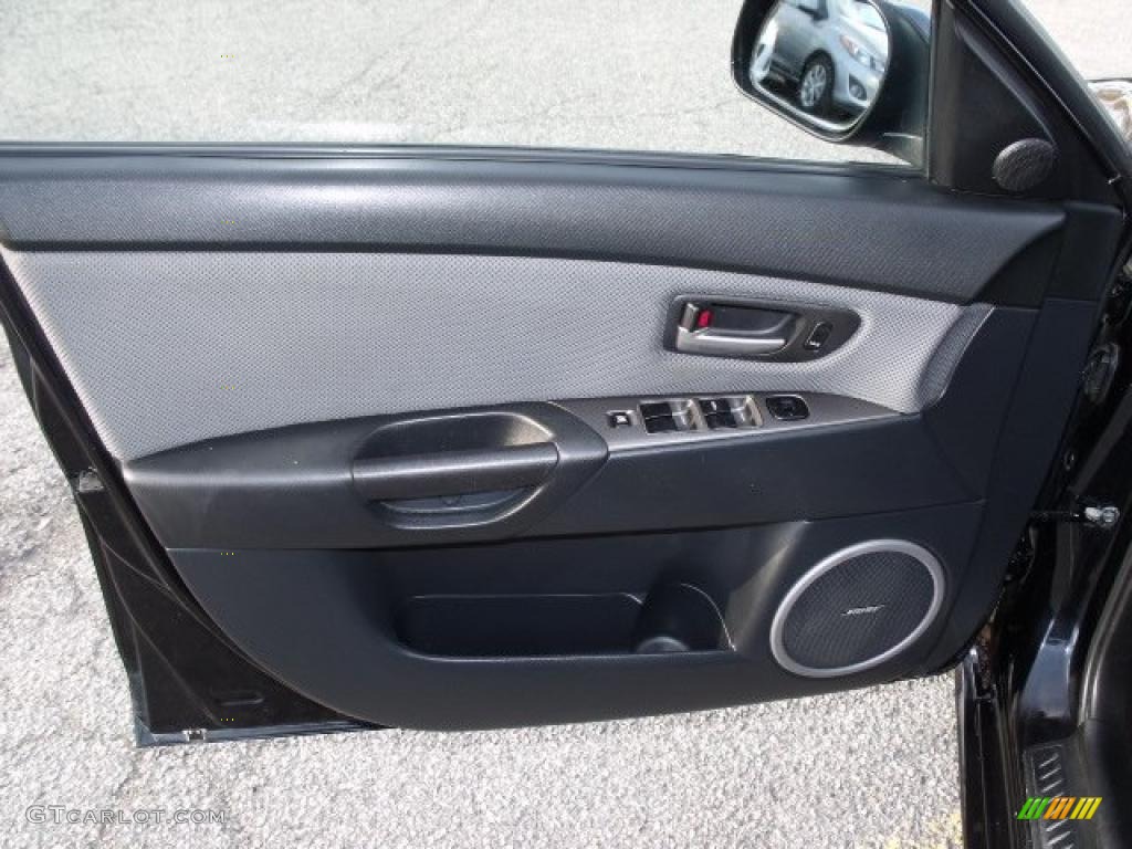 2007 Mazda MAZDA3 MAZDASPEED3 Grand Touring Black Door Panel Photo #41531761