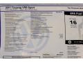 2011 Volkswagen Touareg VR6 FSI Sport 4XMotion Window Sticker