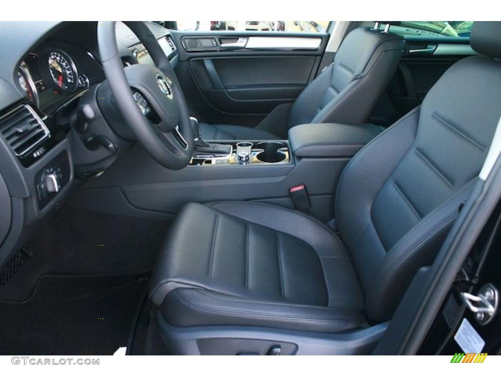 Black Anthracite Interior 2011 Volkswagen Touareg VR6 FSI Sport 4XMotion Photo #41531993