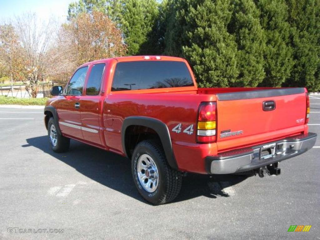 2006 Sierra 1500 Extended Cab 4x4 - Fire Red / Dark Pewter photo #2