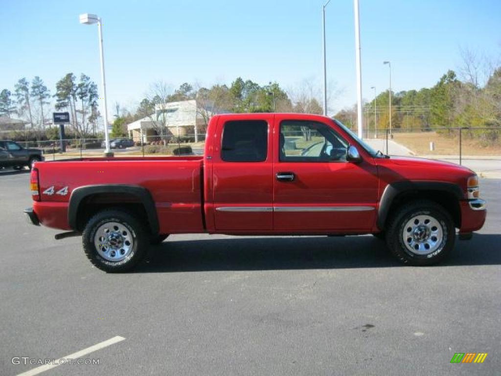 2006 Sierra 1500 Extended Cab 4x4 - Fire Red / Dark Pewter photo #23