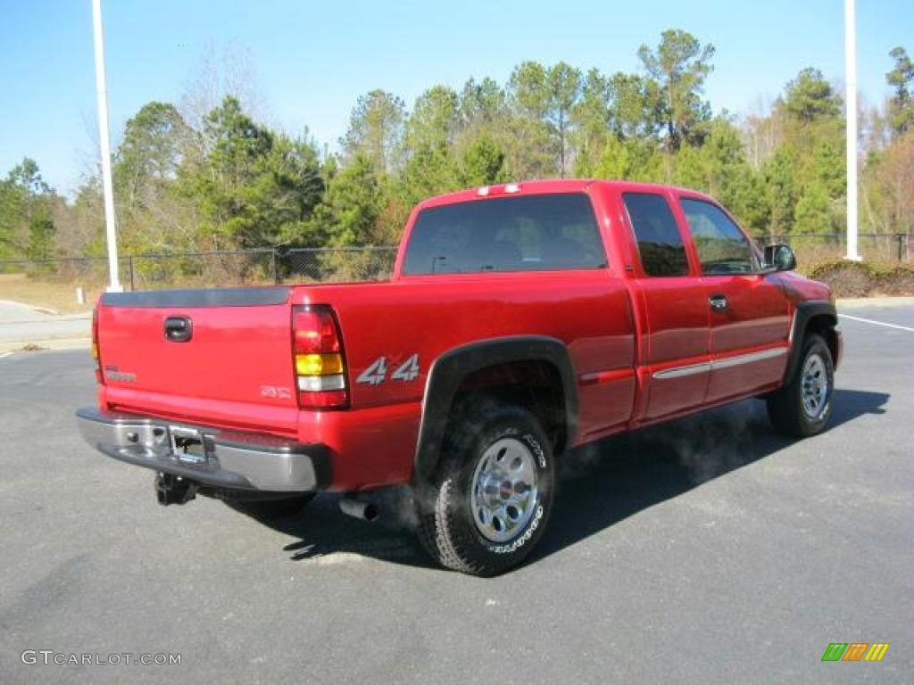 2006 Sierra 1500 Extended Cab 4x4 - Fire Red / Dark Pewter photo #24