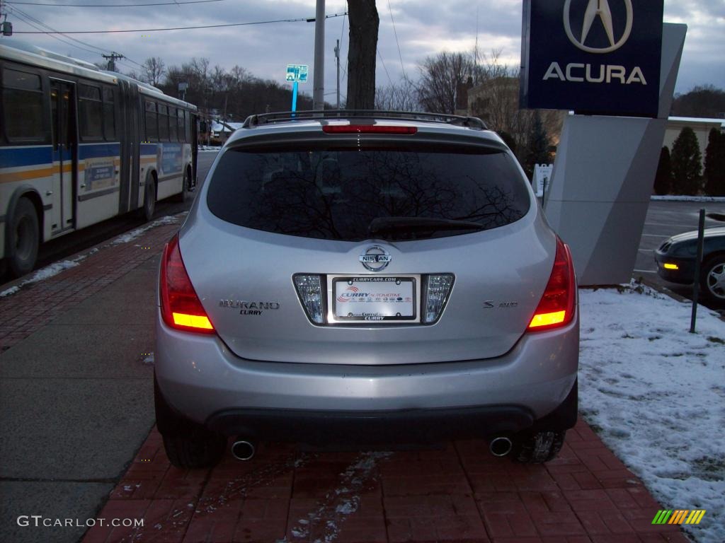 2005 Murano S AWD - Sheer Silver Metallic / Charcoal photo #6