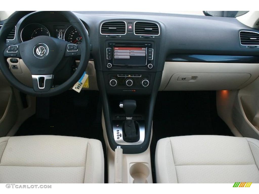 2011 Volkswagen Jetta TDI SportWagen Cornsilk Beige Dashboard Photo #41532725