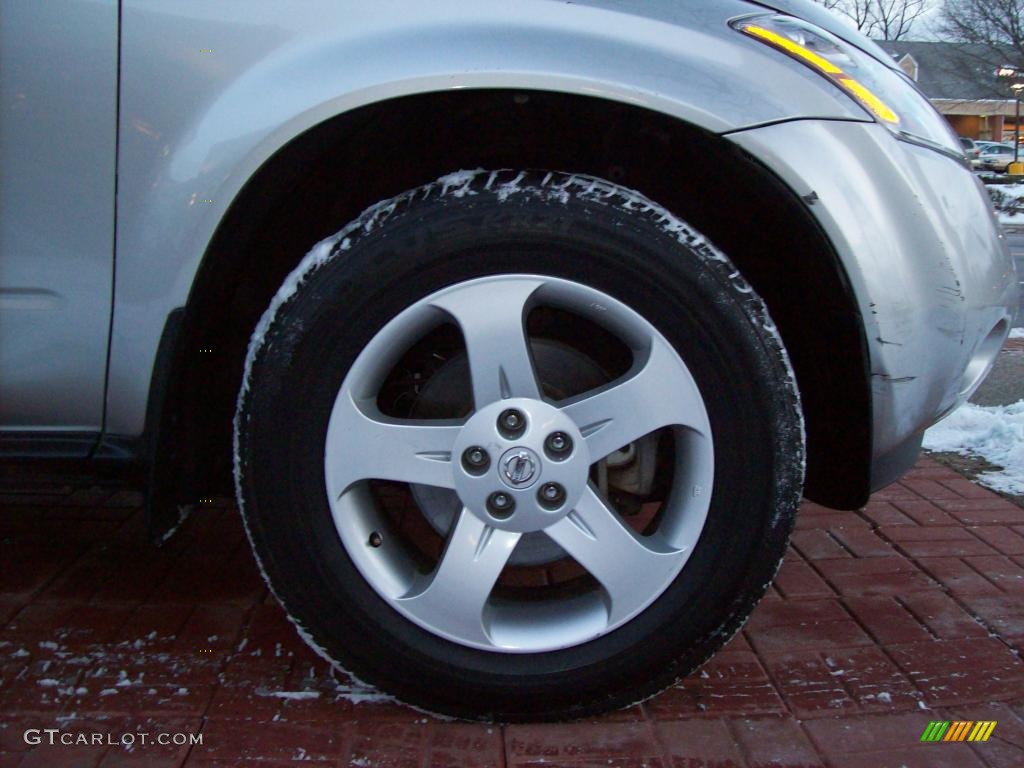 2005 Murano S AWD - Sheer Silver Metallic / Charcoal photo #11