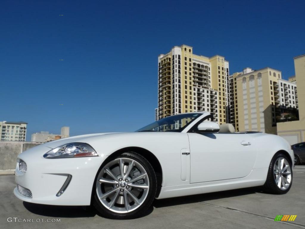 2011 XK XKR Convertible - Polaris White / Ivory/Warm Charcoal photo #1