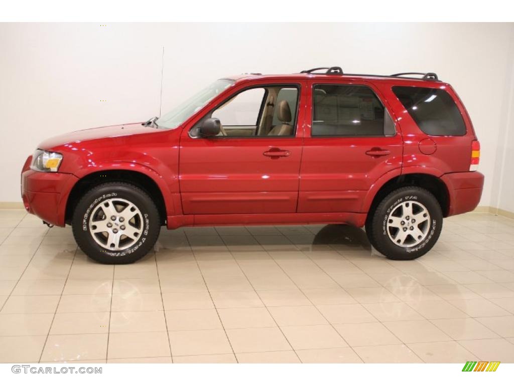 2005 Escape Limited 4WD - Redfire Metallic / Medium/Dark Pebble Beige photo #4