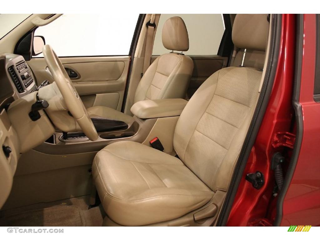 Medium/Dark Pebble Beige Interior 2005 Ford Escape Limited 4WD Photo #41535400