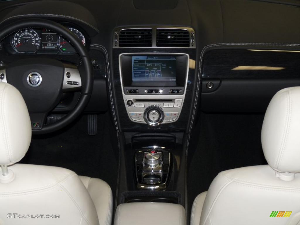 2011 Jaguar XK XKR Convertible Ivory/Warm Charcoal Dashboard Photo #41535684