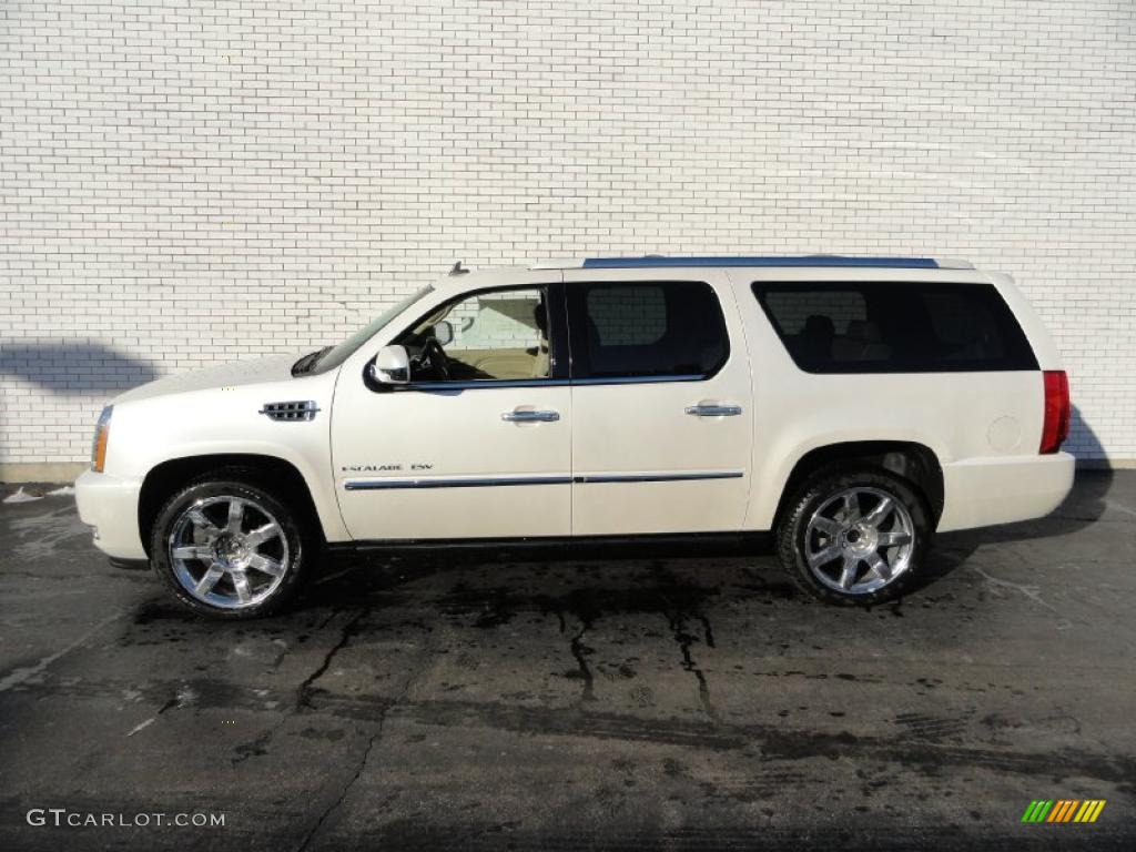 White Diamond Tricoat 2011 Cadillac Escalade ESV Premium AWD Exterior Photo #41536156