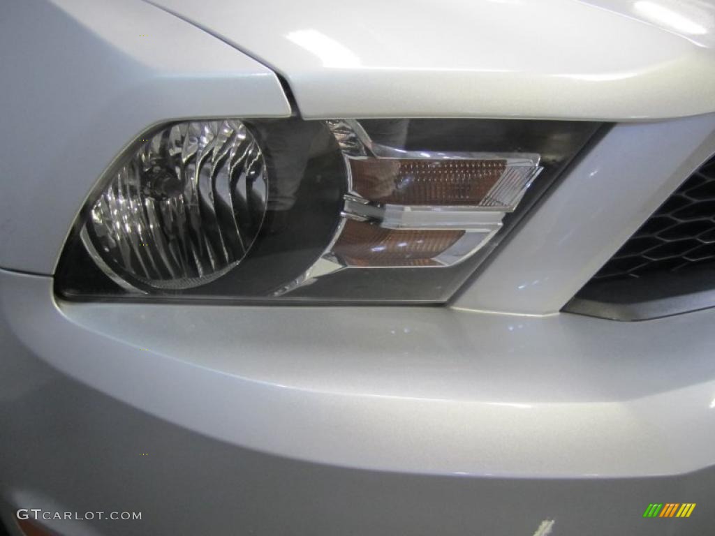 2011 Mustang V6 Premium Convertible - Ingot Silver Metallic / Stone photo #5