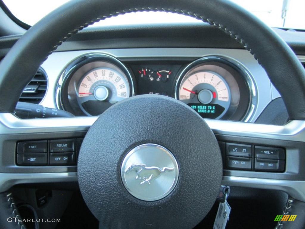 2011 Mustang V6 Premium Convertible - Ingot Silver Metallic / Stone photo #25