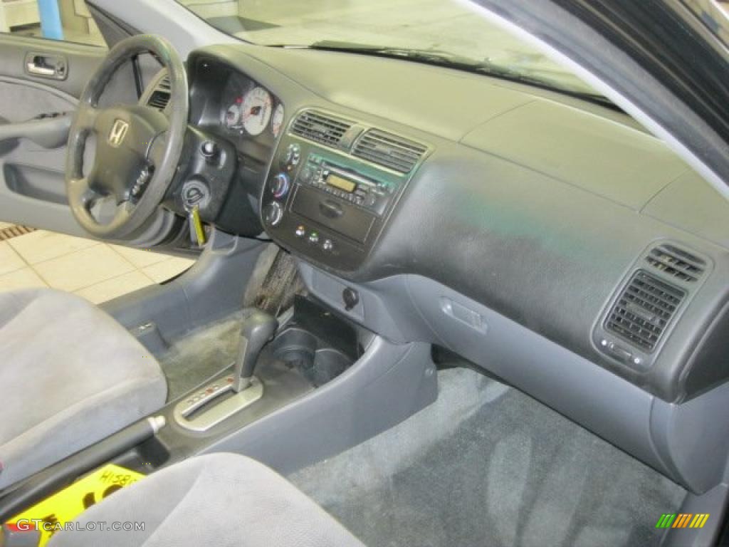 2002 Honda Civic EX Sedan Gray Dashboard Photo #41539080