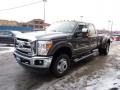 2011 Sterling Gray Metallic Ford F350 Super Duty Lariat Crew Cab 4x4 Dually  photo #5