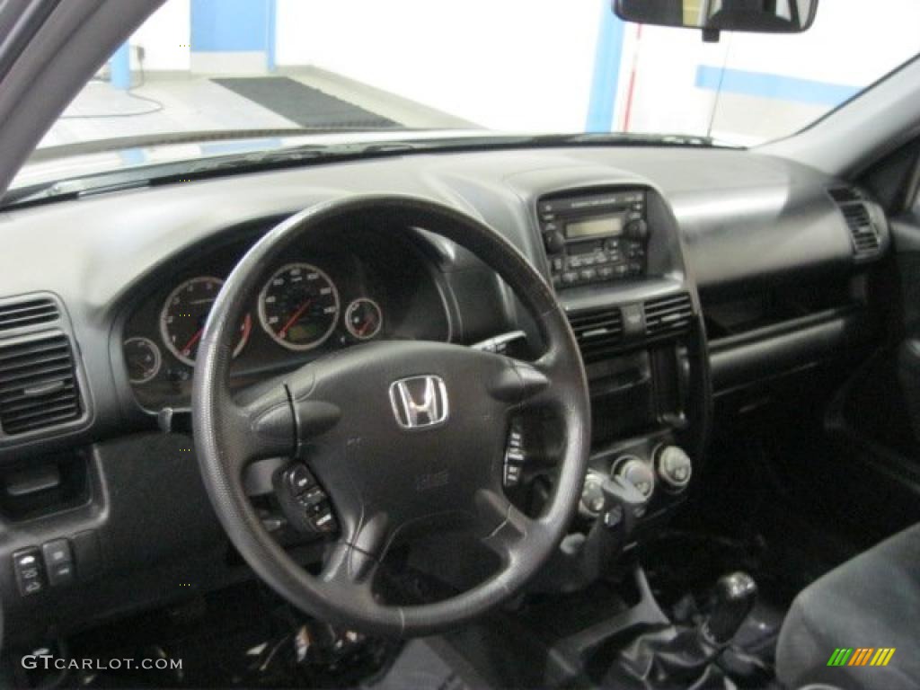 2005 Honda CR-V EX 4WD Black Dashboard Photo #41539324