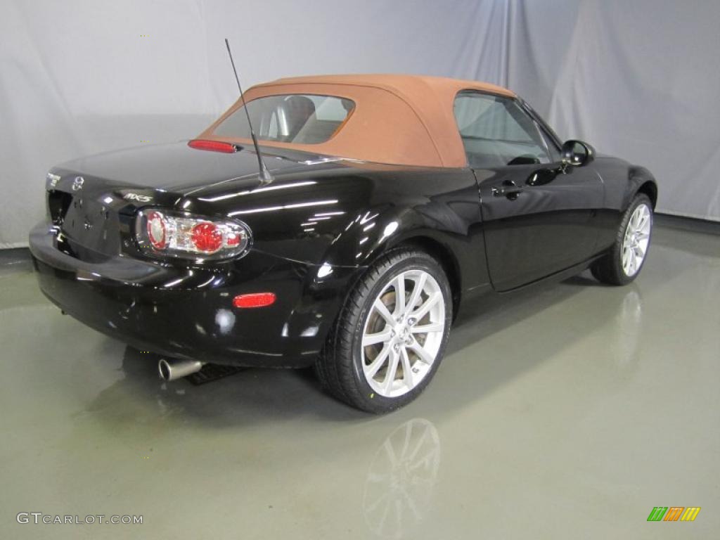 Brilliant Black 2008 Mazda MX-5 Miata Grand Touring Roadster Exterior Photo #41540028
