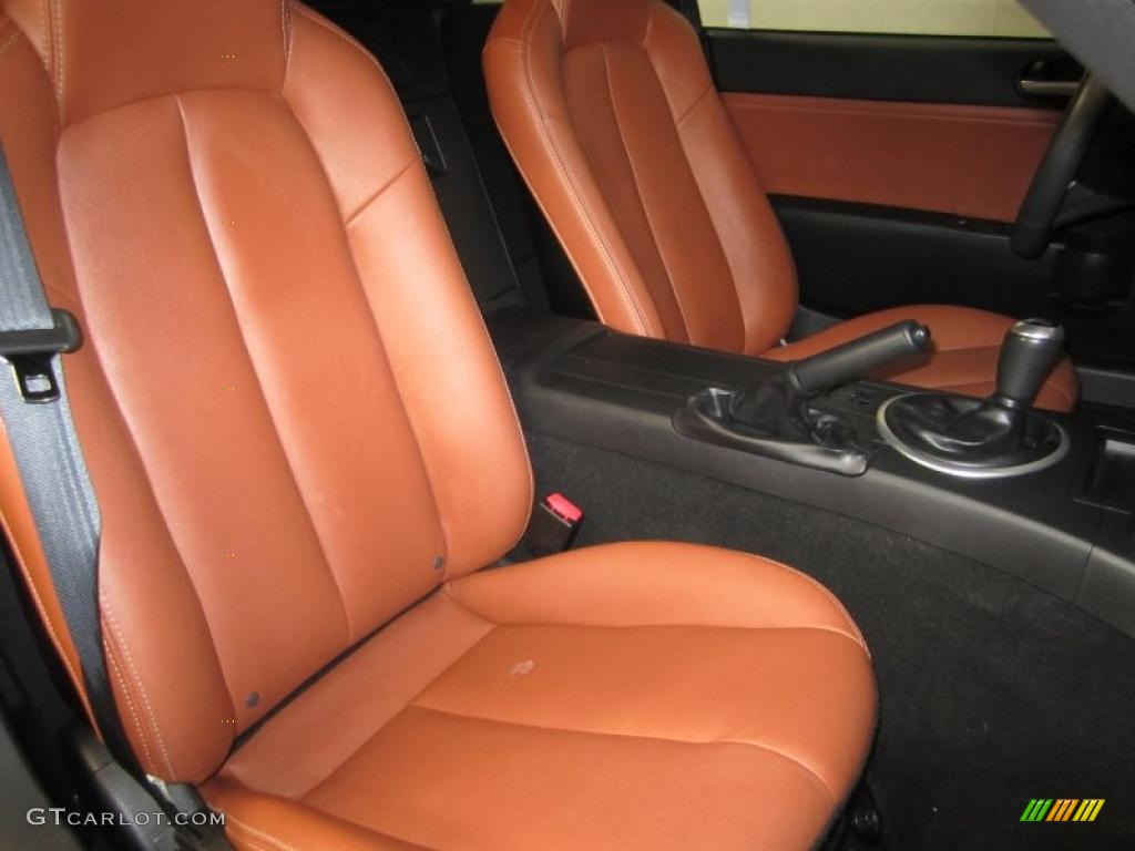 Saddle Brown Interior 2008 Mazda MX-5 Miata Grand Touring Roadster Photo #41540112