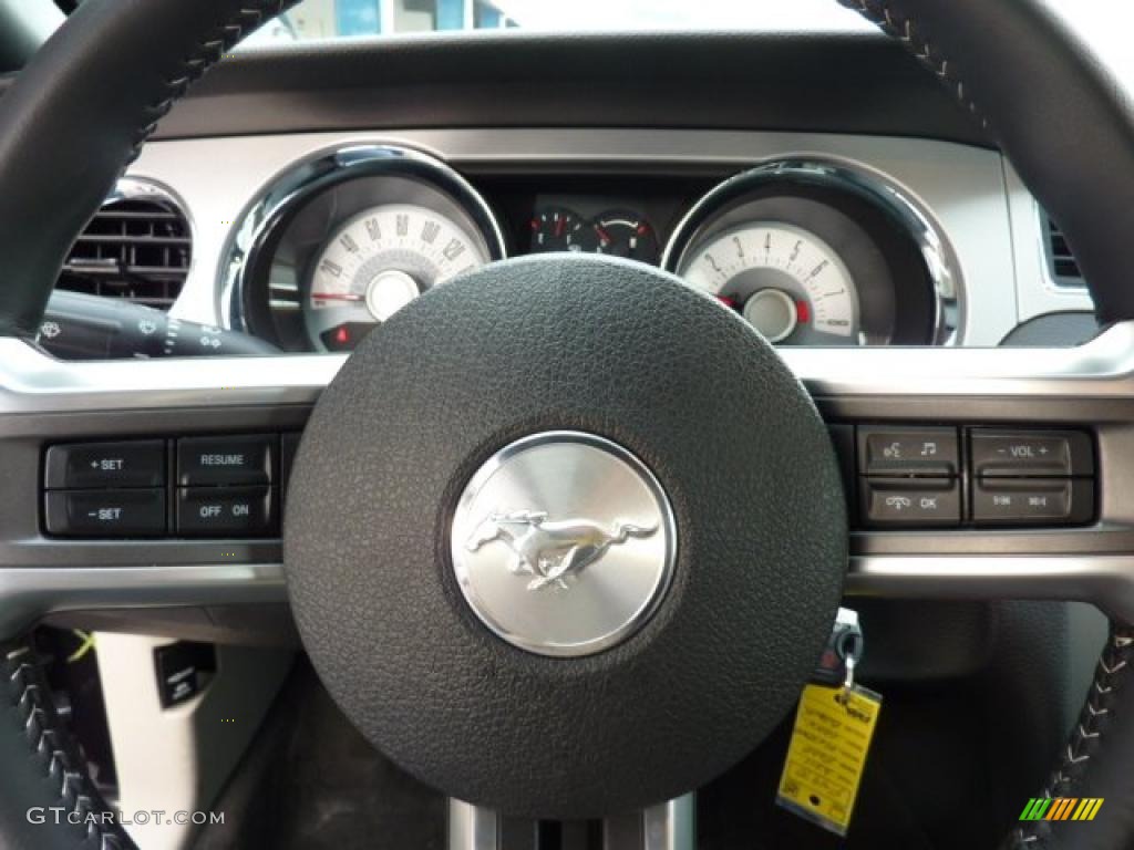 2011 Mustang V6 Premium Convertible - Ebony Black / Stone photo #24