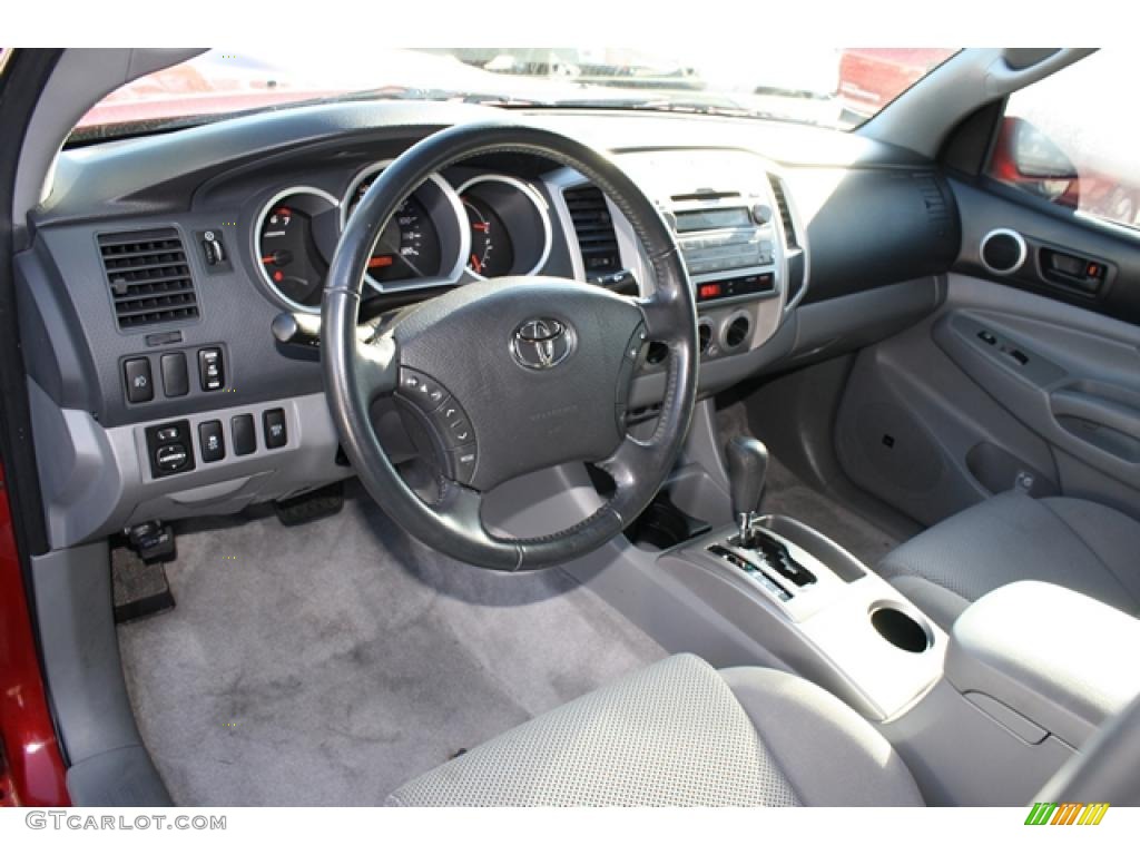Graphite Gray Interior 2009 Toyota Tacoma V6 Double Cab 4x4 Photo #41541560