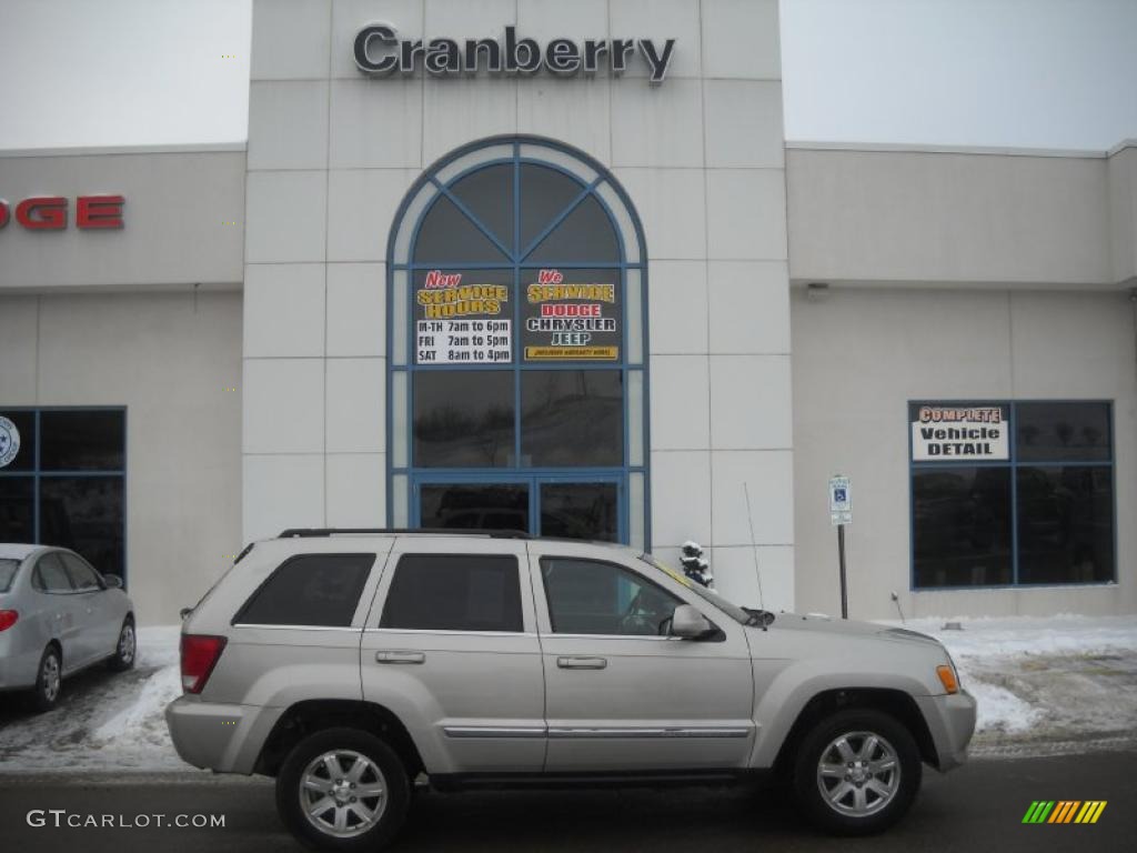 2008 Grand Cherokee Limited 4x4 - Bright Silver Metallic / Dark Khaki/Light Graystone photo #1