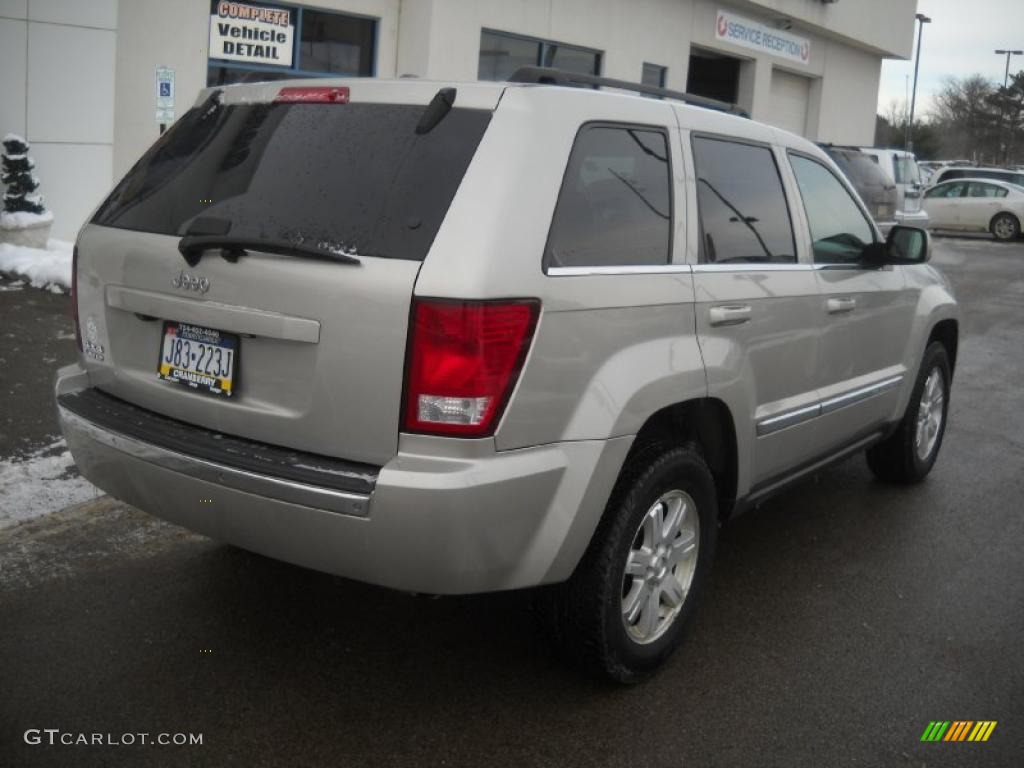 2008 Grand Cherokee Limited 4x4 - Bright Silver Metallic / Dark Khaki/Light Graystone photo #2