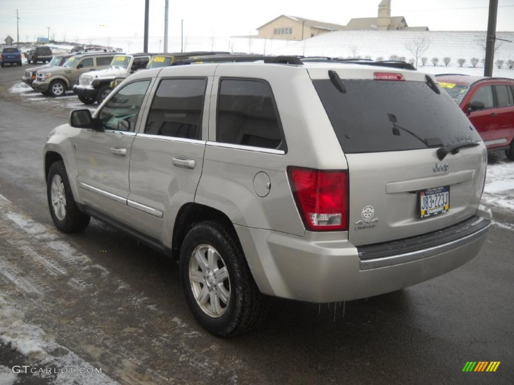 2008 Grand Cherokee Limited 4x4 - Bright Silver Metallic / Dark Khaki/Light Graystone photo #4