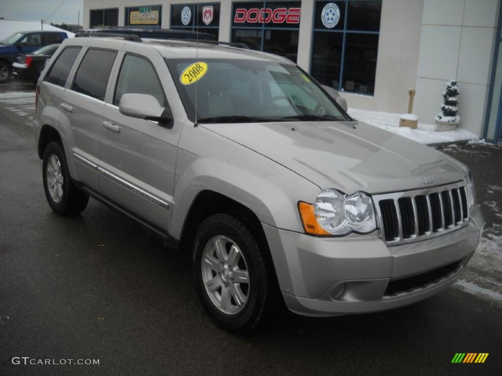 2008 Grand Cherokee Limited 4x4 - Bright Silver Metallic / Dark Khaki/Light Graystone photo #20