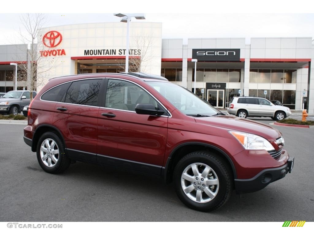 2008 CR-V EX 4WD - Tango Red Pearl / Gray photo #1