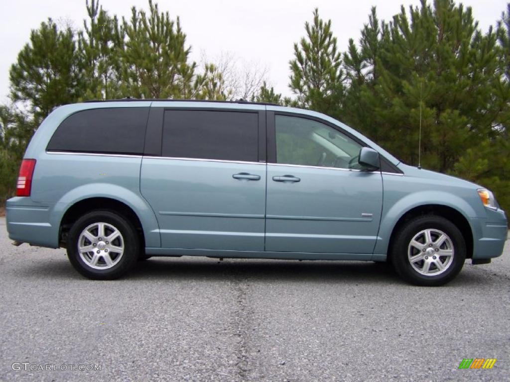 2008 Town & Country Touring Signature Series - Clearwater Blue Pearlcoat / Medium Slate Gray/Light Shale photo #11