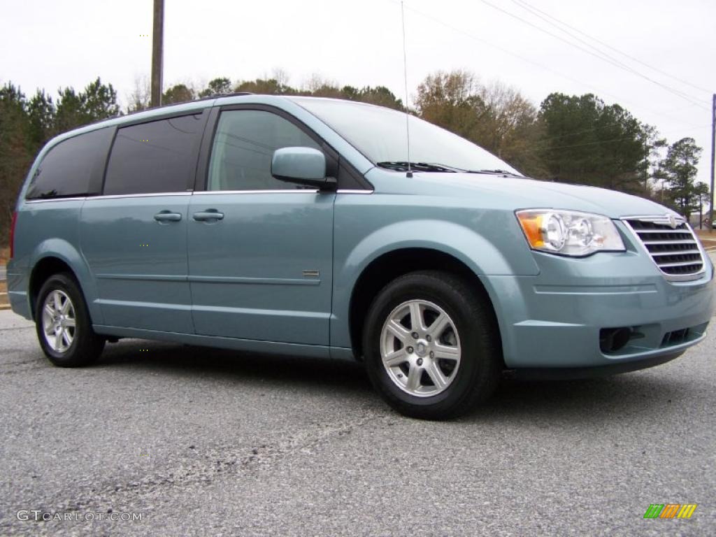 2008 Town & Country Touring Signature Series - Clearwater Blue Pearlcoat / Medium Slate Gray/Light Shale photo #66