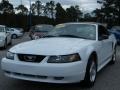 2003 Oxford White Ford Mustang V6 Convertible  photo #1