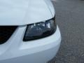 2003 Oxford White Ford Mustang V6 Convertible  photo #9