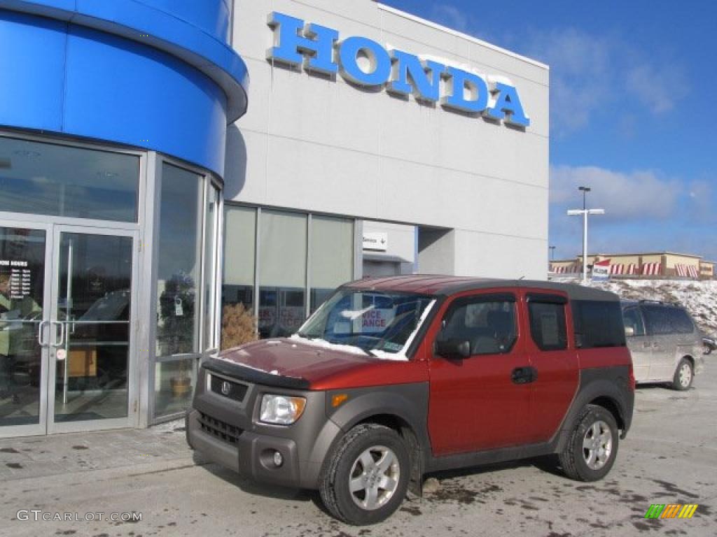 2004 Element EX AWD - Sunset Orange Pearl / Gray photo #1