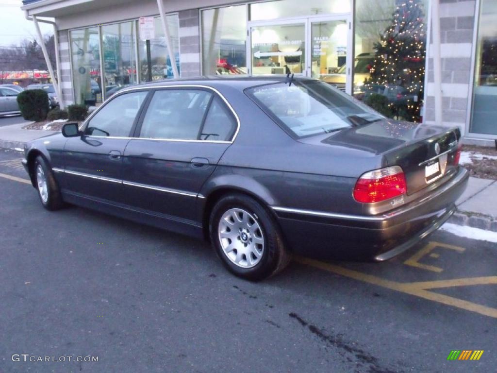 2001 7 Series 740iL Sedan - Orinocco Grey Metallic / Grey photo #4