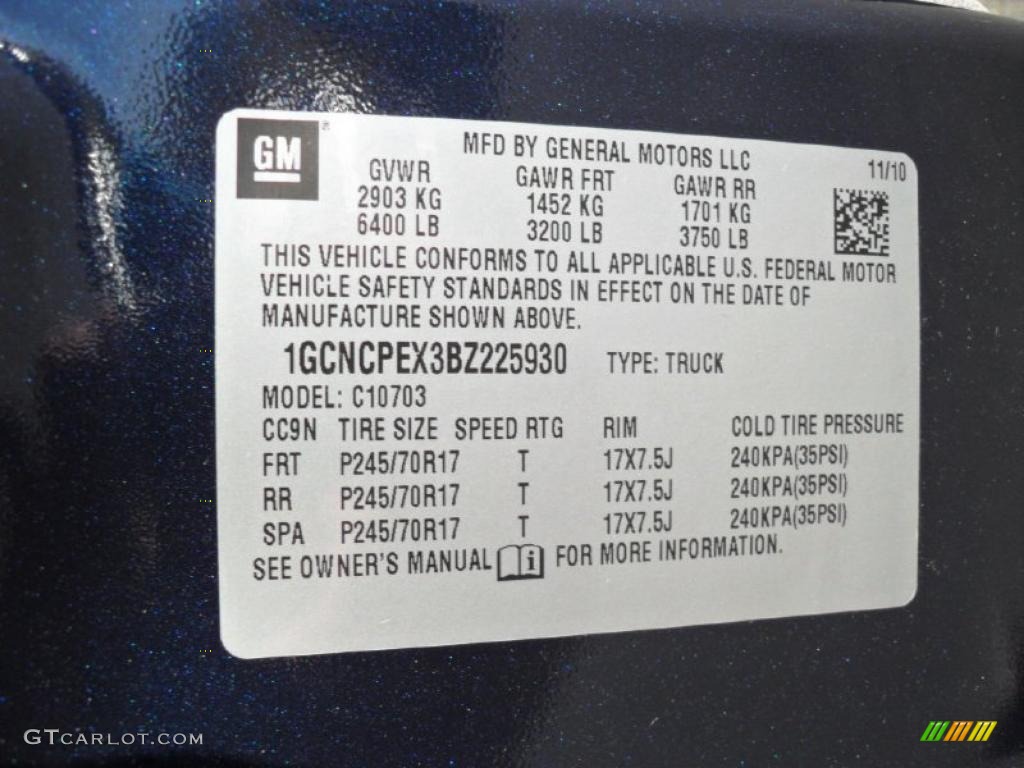 2011 Silverado 1500 Regular Cab - Imperial Blue Metallic / Dark Titanium photo #6