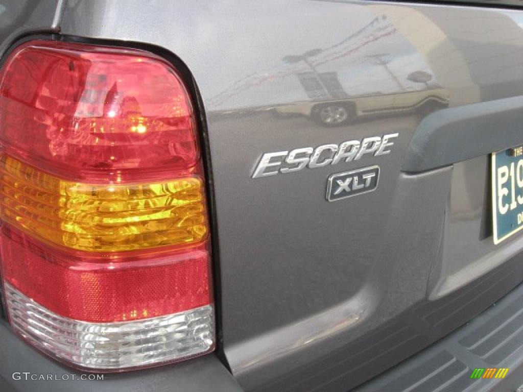 2003 Escape XLT V6 4WD - Dark Shadow Grey Metallic / Ebony Black photo #40