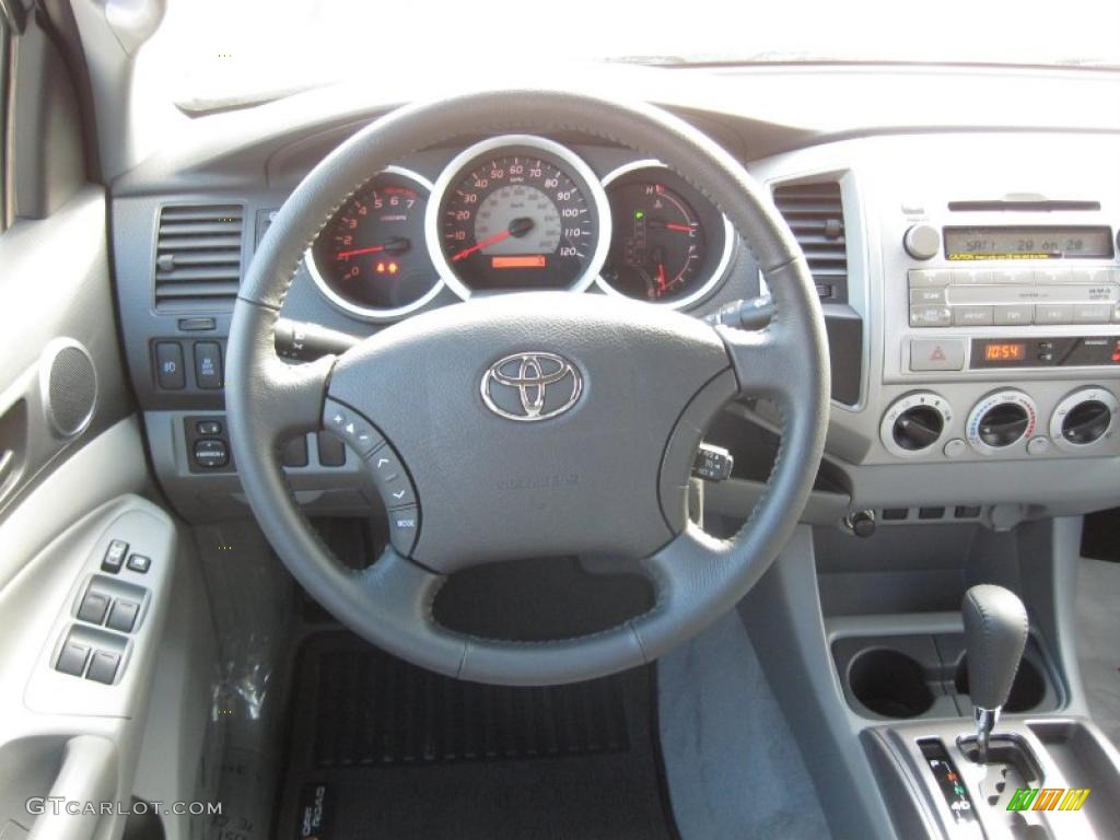 Graphite Gray Interior 2011 Toyota Tacoma V6 TRD PreRunner Double Cab Photo #41549486