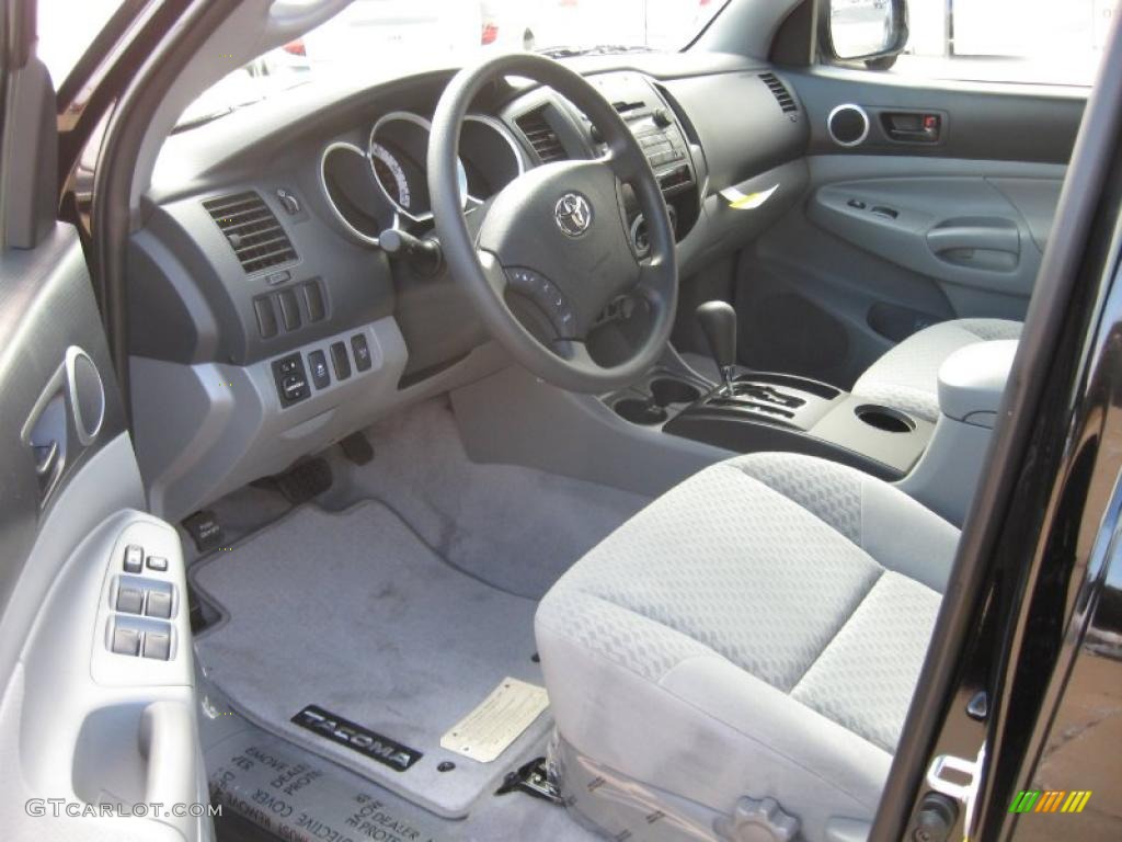 Graphite Gray Interior 2011 Toyota Tacoma V6 Double Cab 4x4 Photo #41549698