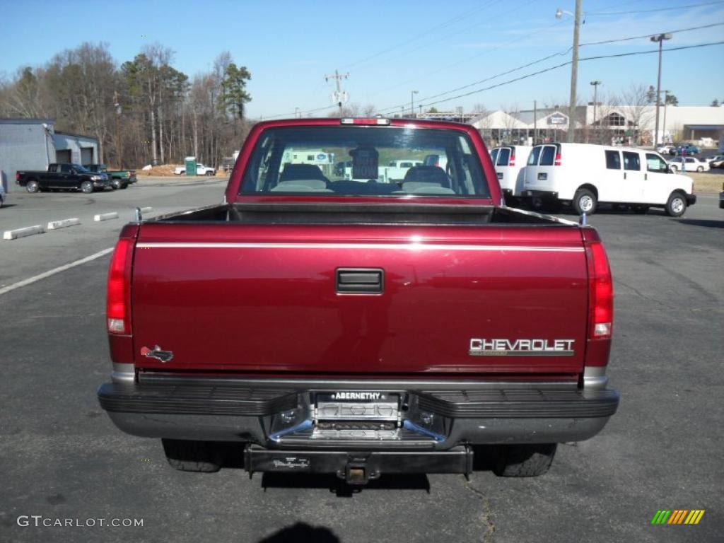 Dark Carmine Red Metallic 1998 Chevrolet C/K K1500 Extended Cab 4x4 Exterior Photo #41550014