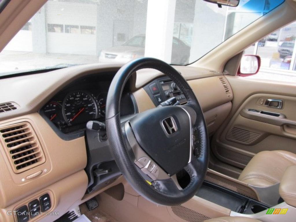 2005 Honda Pilot EX-L 4WD Saddle Dashboard Photo #41550854