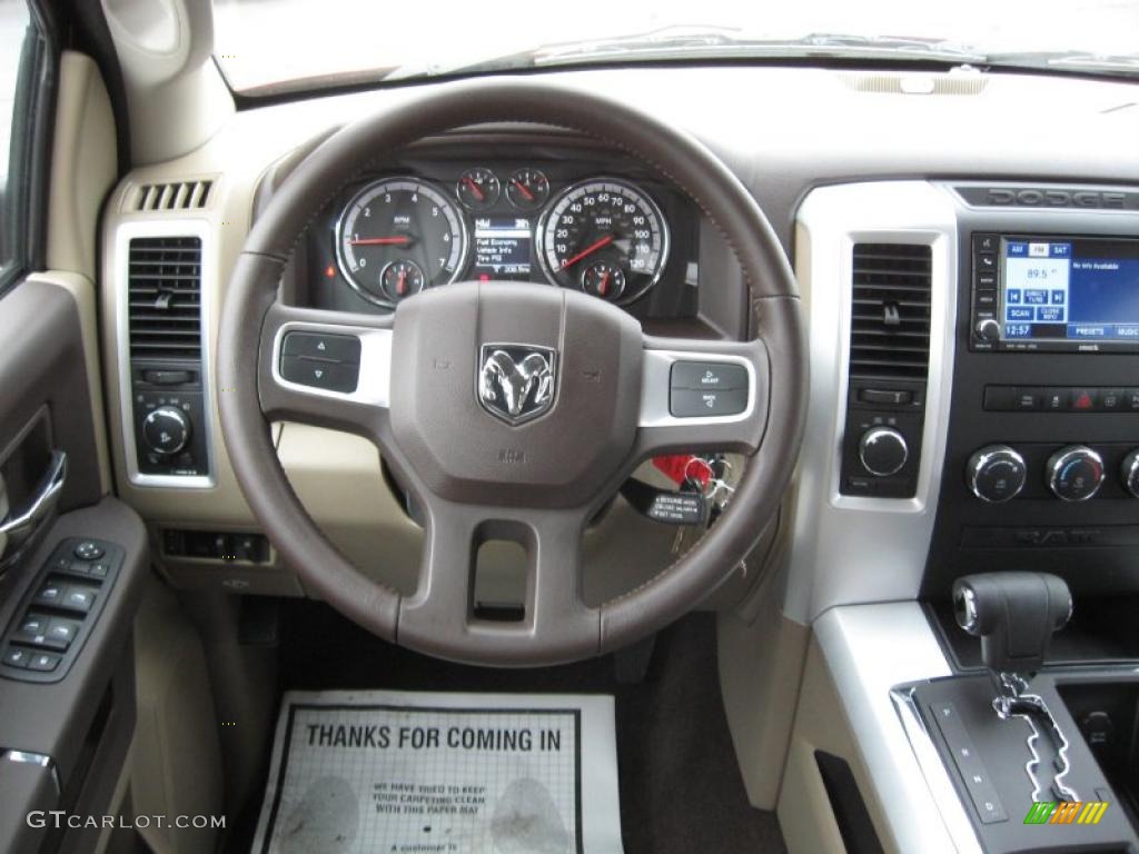 2010 Ram 1500 TRX4 Crew Cab 4x4 - Inferno Red Crystal Pearl / Light Pebble Beige/Bark Brown photo #8