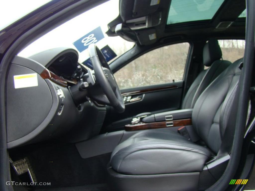 Black Interior 2008 Mercedes-Benz S 63 AMG Sedan Photo #41551502